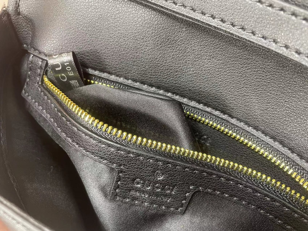 Gucci Blondie Shoulder Bag Black Leather 28Cm 699268 Uxx0G 1000