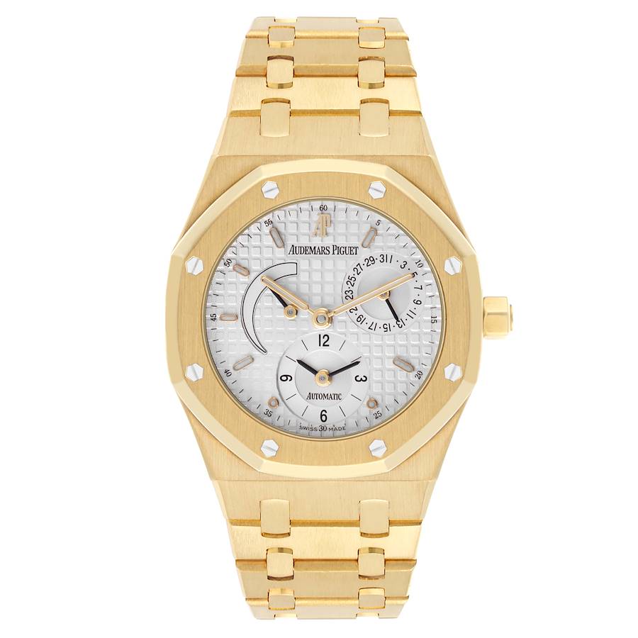 Audemars Piguet Royal Oak Dual Time Yellow Gold Mens Watch 25730BA