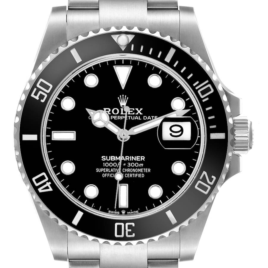 Rolex Submariner Black Dial Ceramic Bezel Steel Mens Watch 126610