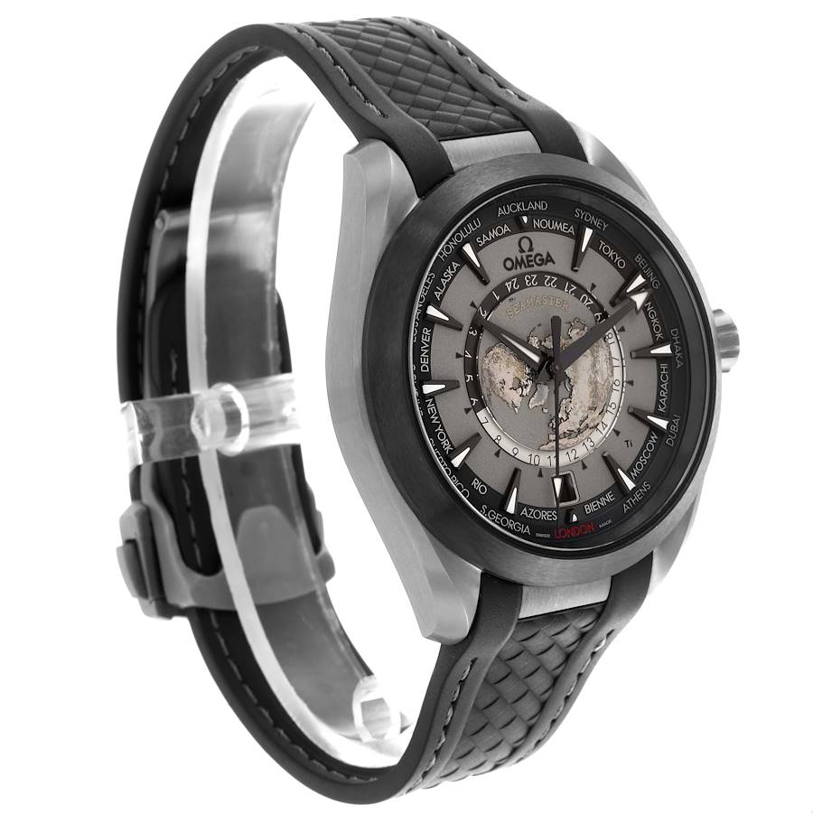 Omega Seamaster Aqua Terra Worldtimer Titanium Mens Watch 220.92.43.22.99.001
