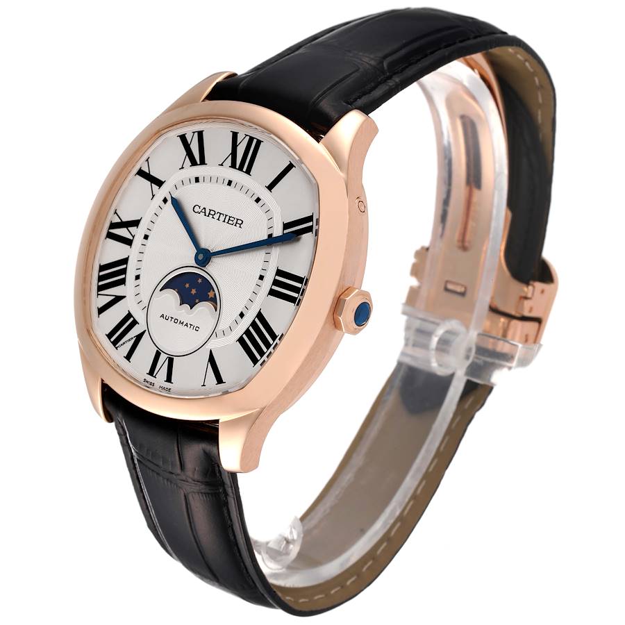 Cartier Drive Rose Gold Moonphase Mens Watch WGNM0008