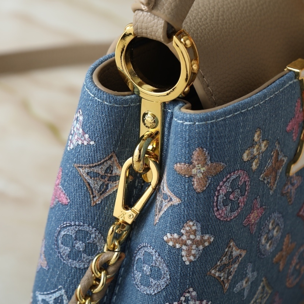 Louis Vuitton Capucines Mini Denim Blue 21Cm M12947