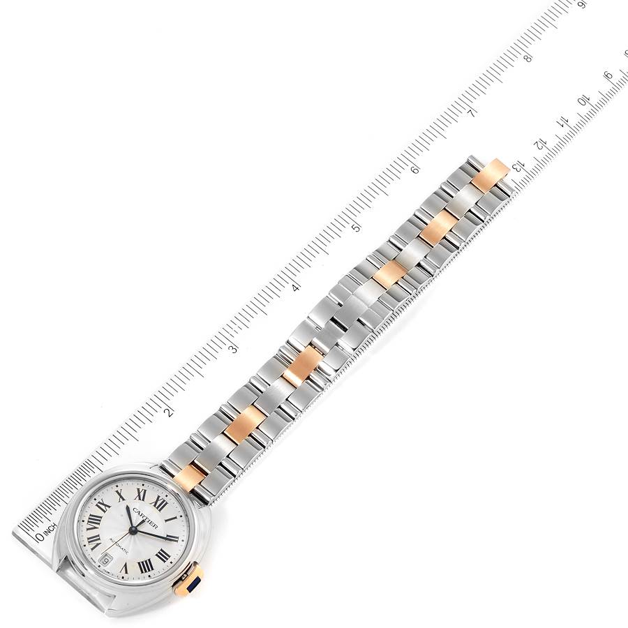 Cartier Cle Steel Rose Gold Automatic Ladies Watch W2CL0003