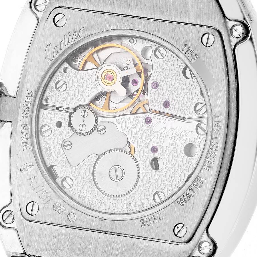 Cartier Baignoire Large White Gold Diamond Ladies Watch WB520009