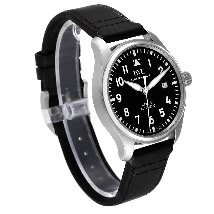 IWC Pilot Mark XX Black Dial Steel Mens Watch IW328201