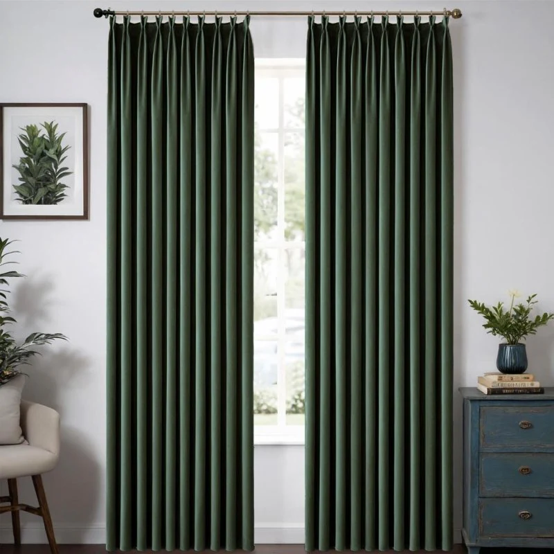 Custom Velvet Luxury Curtains  (2 Panels) - Pleated