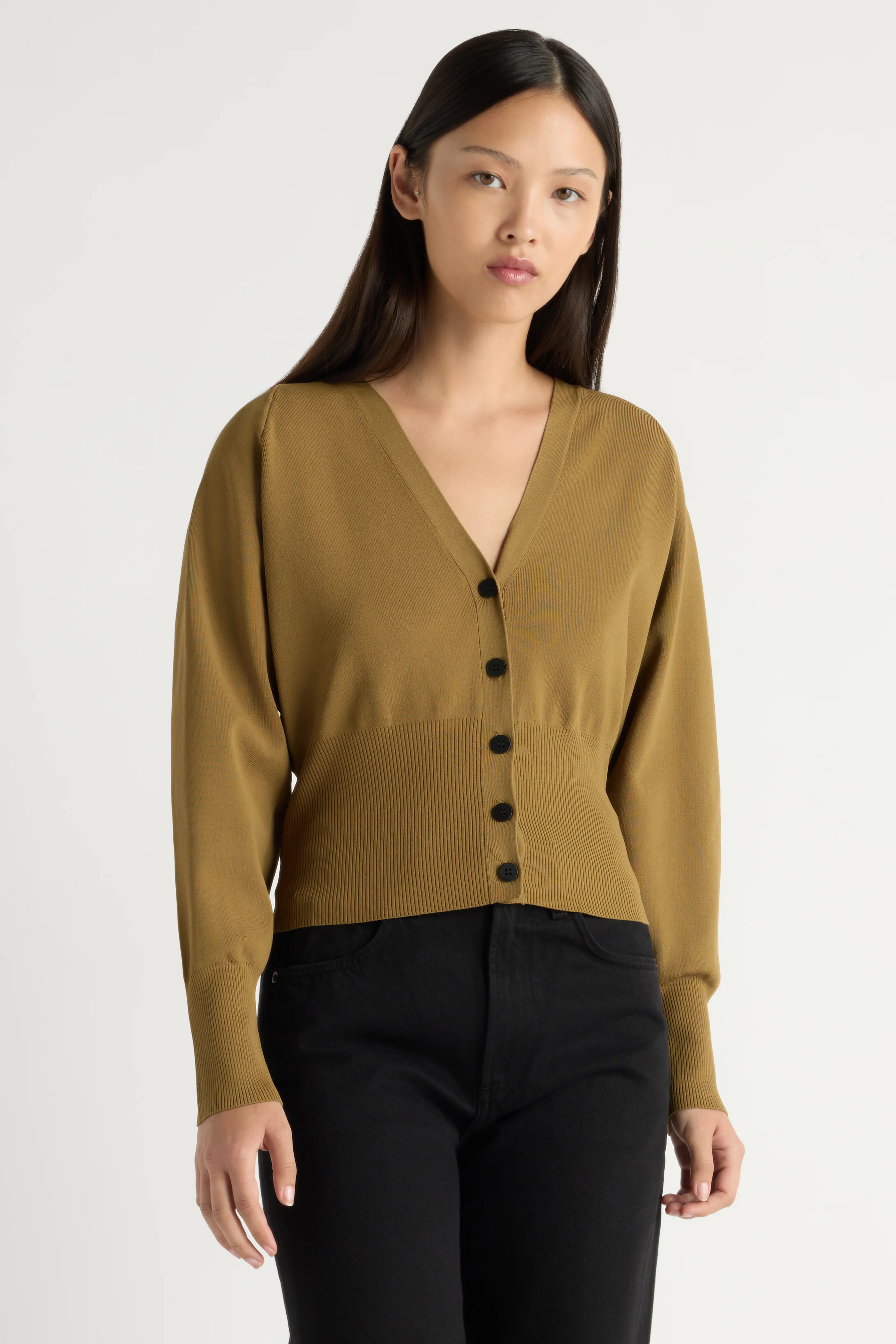 Carson Button-Front Cardigan