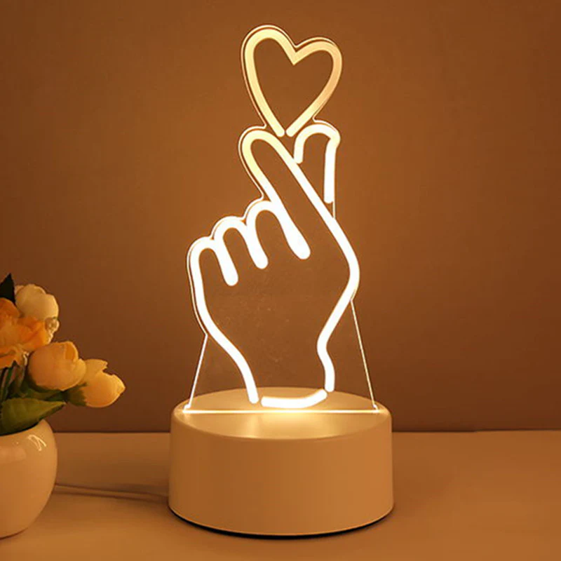 3D Lamp Acrylic USB LED Night