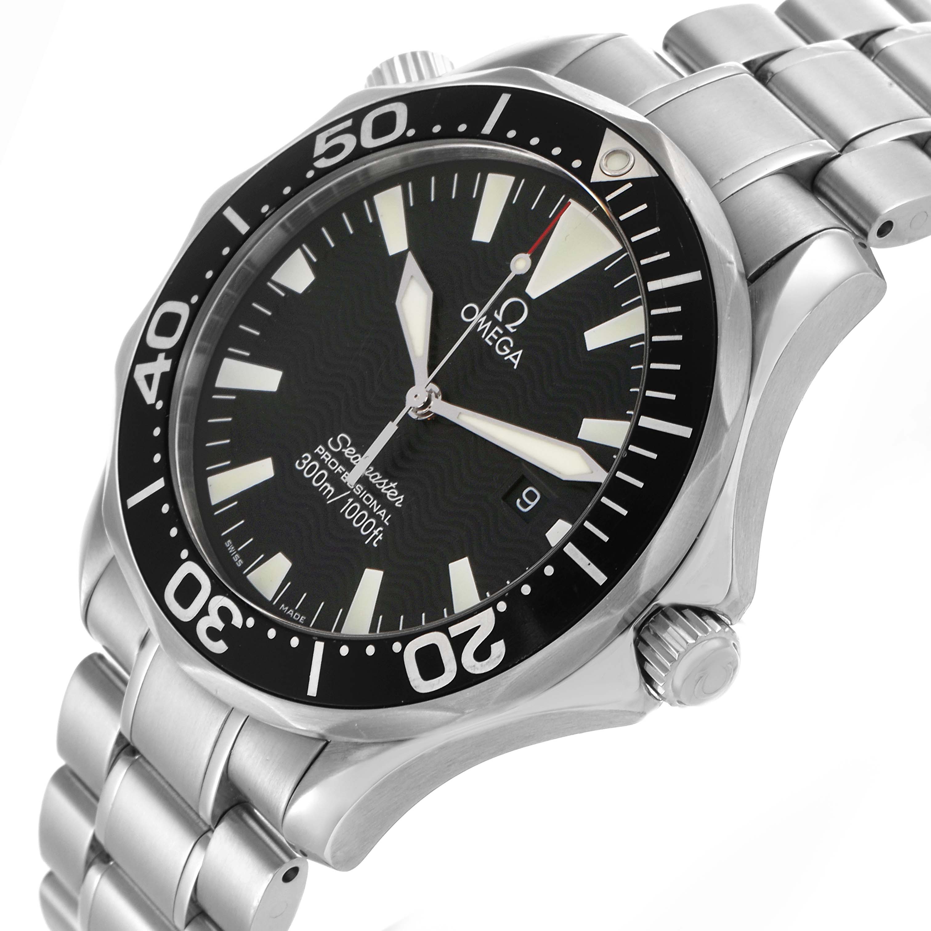 Omega Seamaster Black Dial Steel Quartz Mens Watch 41.0 MM 2264.50.00