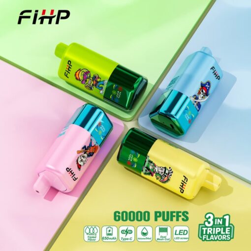 🎉 FIHP 60K 3 w 1 – Jednorazowy Vape z Trzema Smakami | 60 000 Zaciągnięć — 20% TANIEJ! | Hurtowe Rabaty dla Nowych Klientów 🚚 Szybka Dostawa z Polski ⭐
