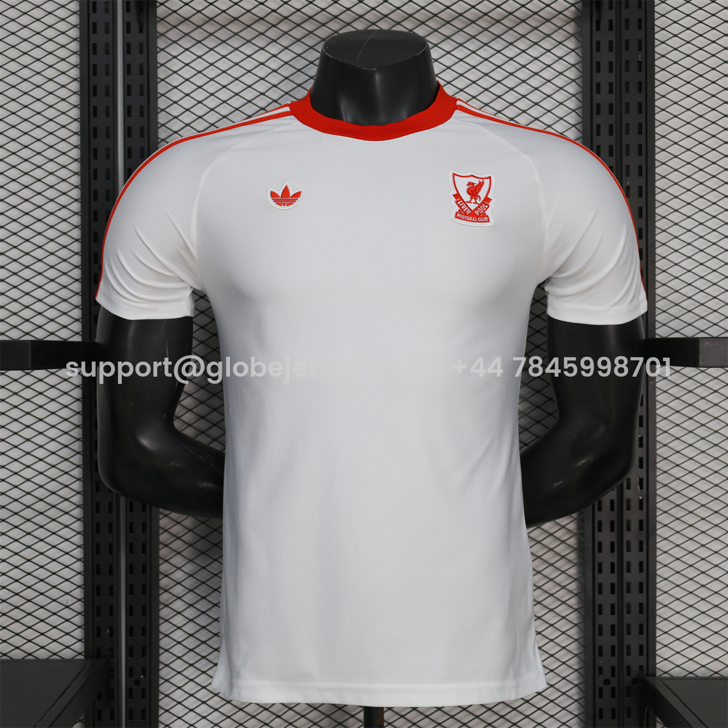 Liver.pool 25-26 Terrace Icon Retro Casual Style White Jersey - Player Version