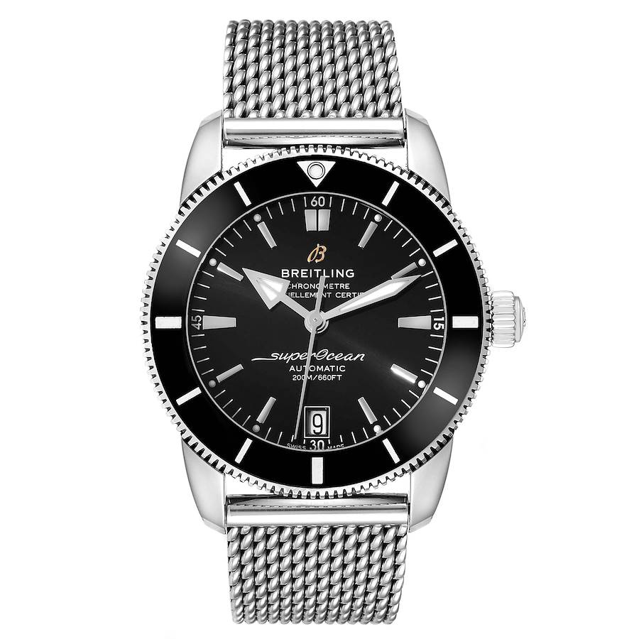 Breitling Superocean Heritage II 42 Black Dial Steel Watch AB2010