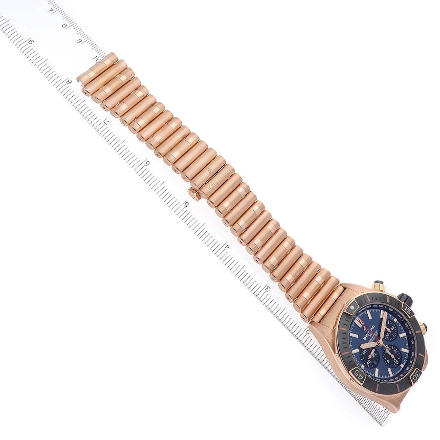 Breitling Chronomat B01 Rose Gold Las Vegas Limited Edition Mens Watch RB0136