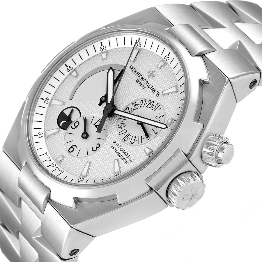 Vacheron Constantin Overseas Dual Time Silver Dial Mens Watch 47450