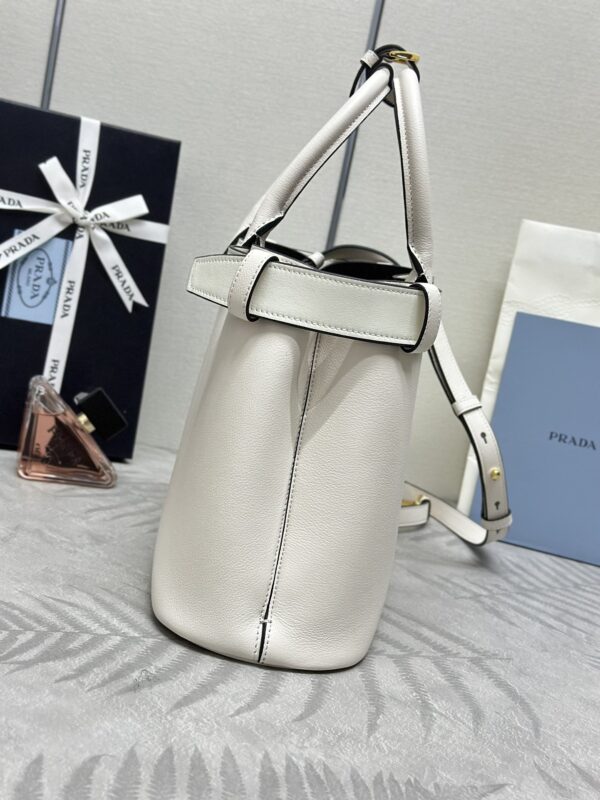 Replica Prada White Buckle