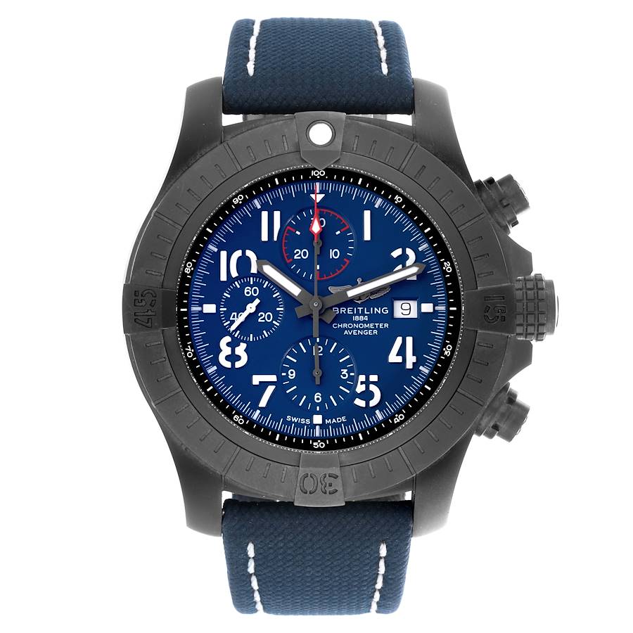 Breitling Super Avenger Night Mission Titanium DLC Mens Watch V13375