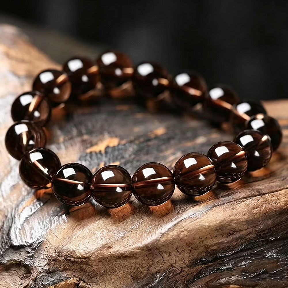 GemVibra Talismanic Smoky Quartz Grounding Bracelet