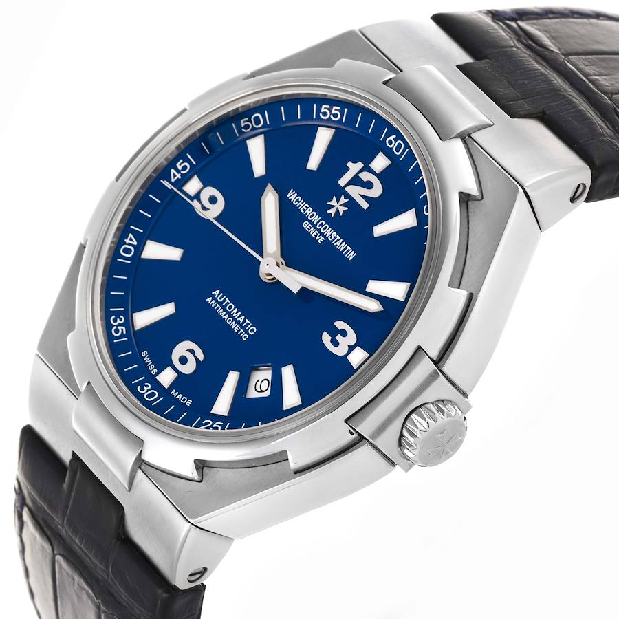 Vacheron Constantin Overseas Blue Dial Steel Mens Watch 47040
