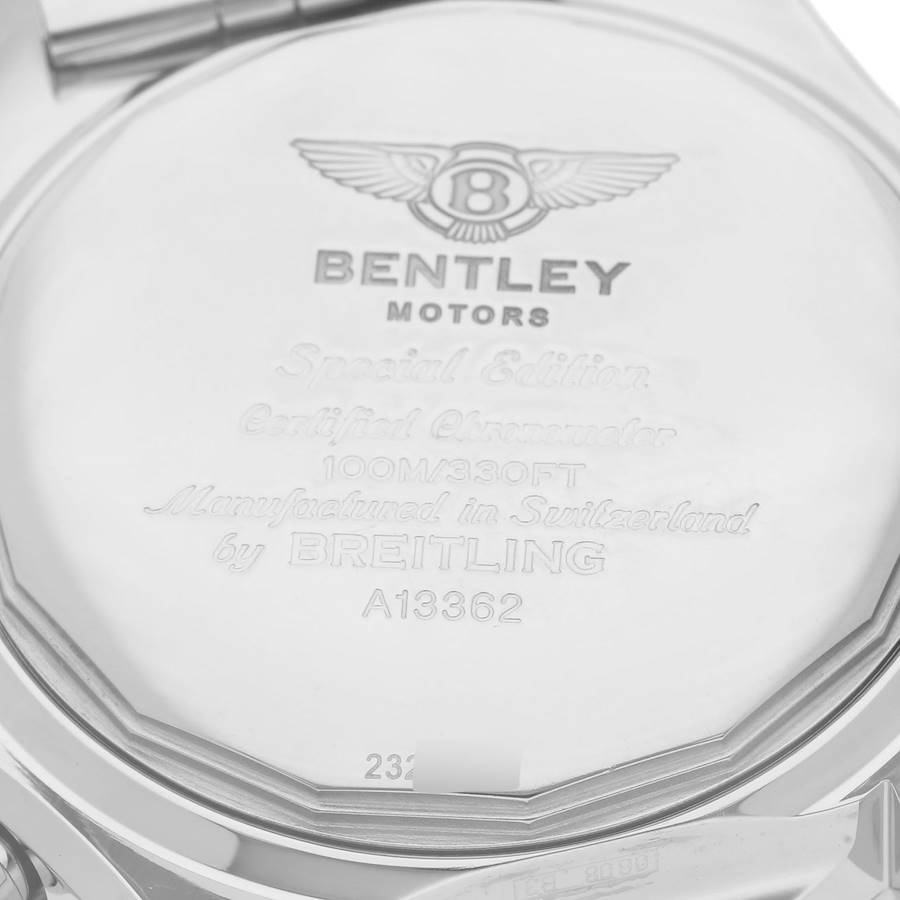 Breitling Bentley Motors GT Blue Dial Sreel Mens Watch A13362