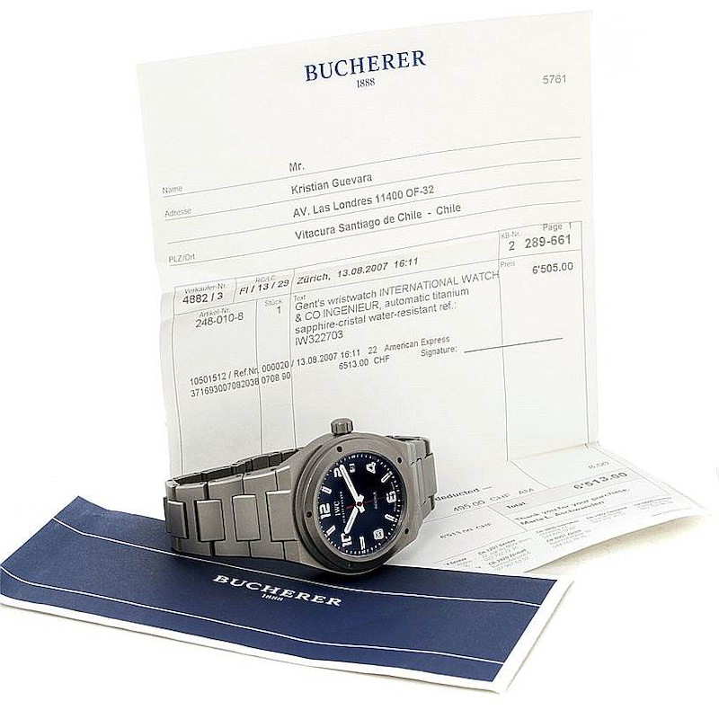 IWC Ingenieur AMG Titanium Mens Watch IW322703