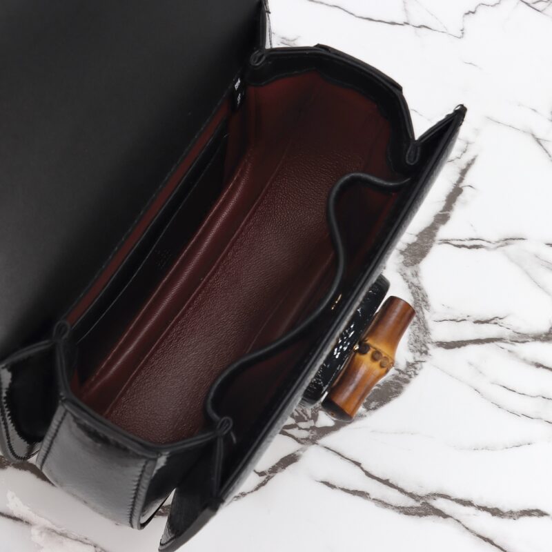 Replica Gucci Bamboo 1947 Patent Black
