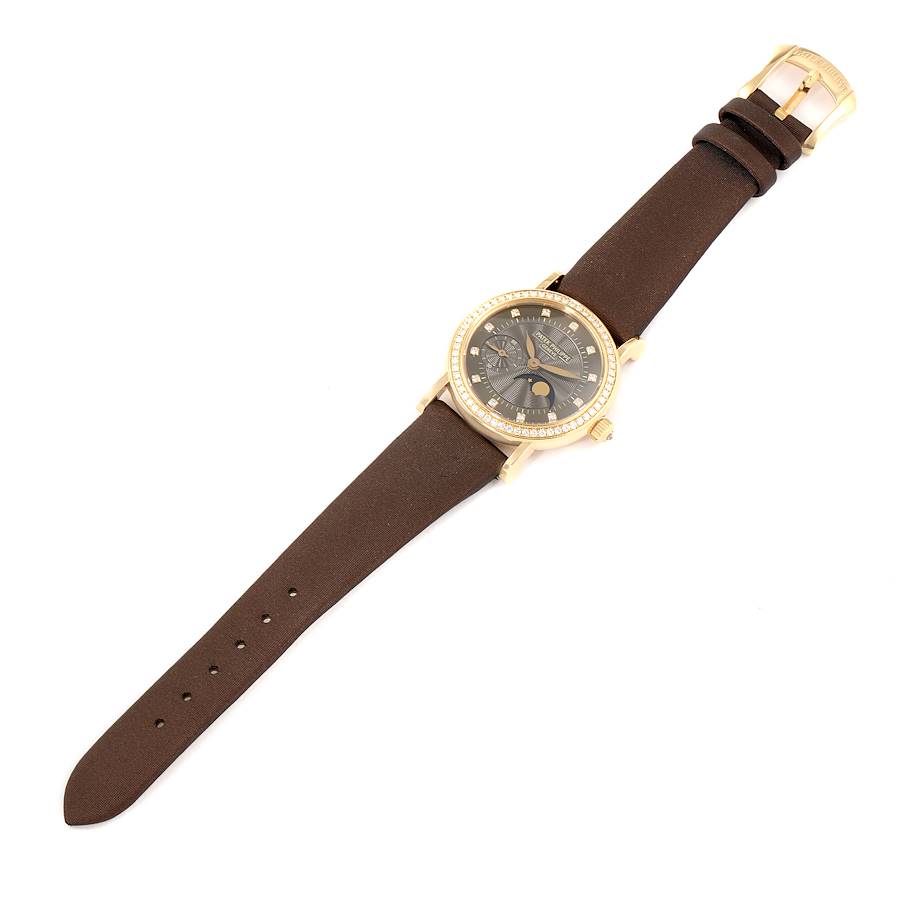 Patek Philippe Calatrava Yellow Gold Bronze Diamond Dial Ladies Watch 4858