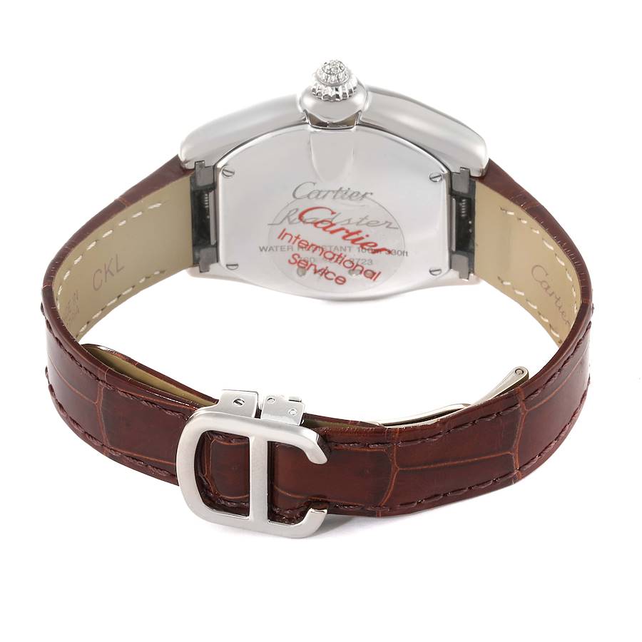 Cartier Roadster Small White Gold Diamond Bezel Ladies Watch WE500260