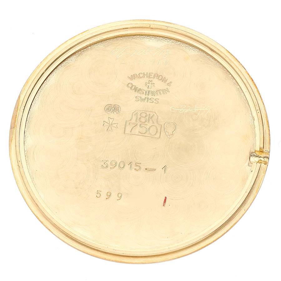 Vacheron Constantin 18K Yellow Gold Mechanical Vintage Mens Watch 39015