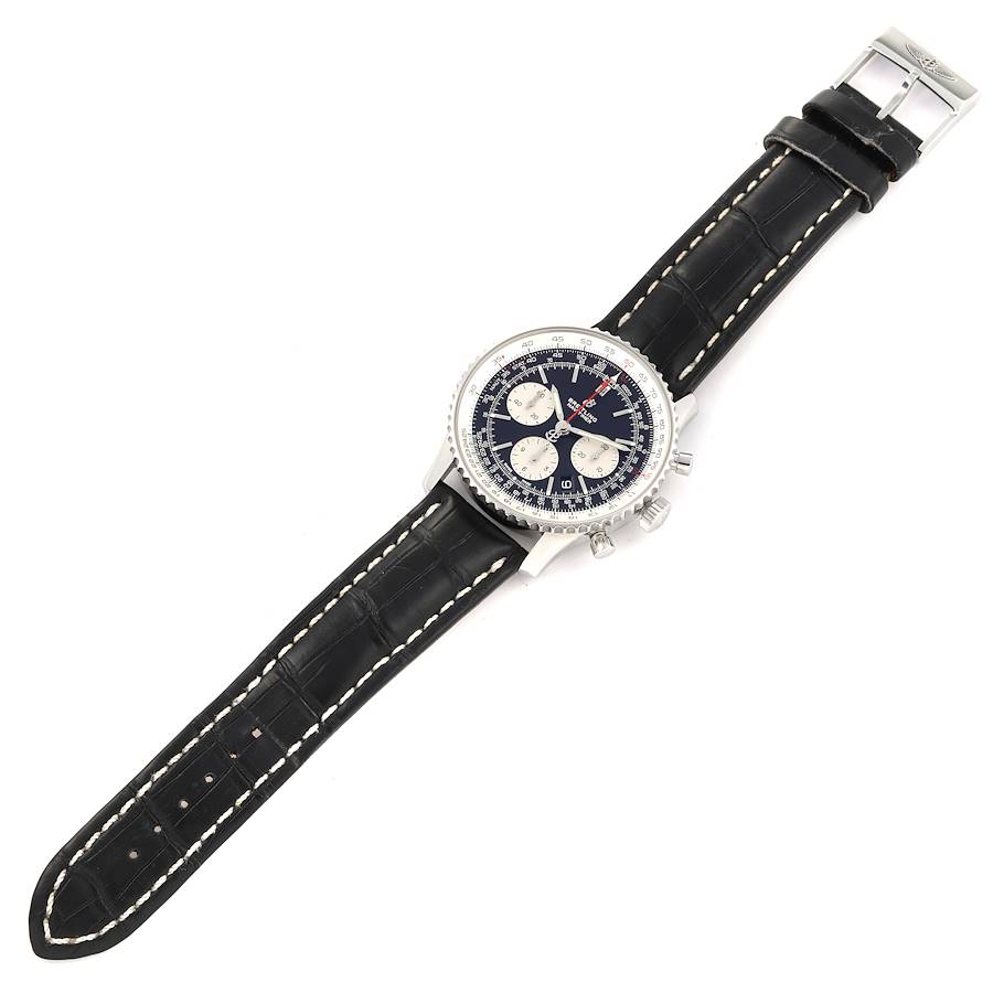Breitling Navitimer 01 Black Dial Steel Mens Watch AB0121