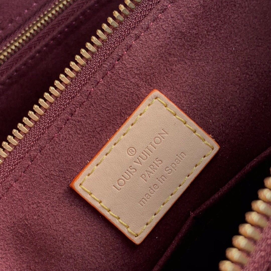 Louis Vuitton Soufflot MM Monogram Canvas Handle Bag Pink 36cm M44816