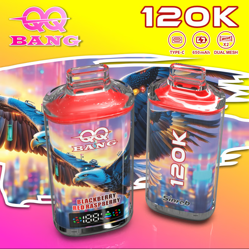 E-papieros Jednorazowy QQ BANG 120K | Ekran LED | Dostawa 48h|Darmowa wysyłka