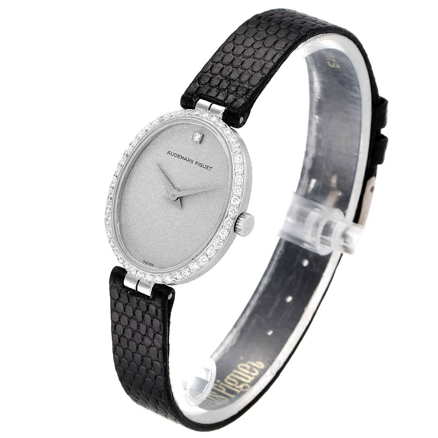 Audemars Piguet Vintage 18k White Gold Diamond Ladies Watch 7073BC