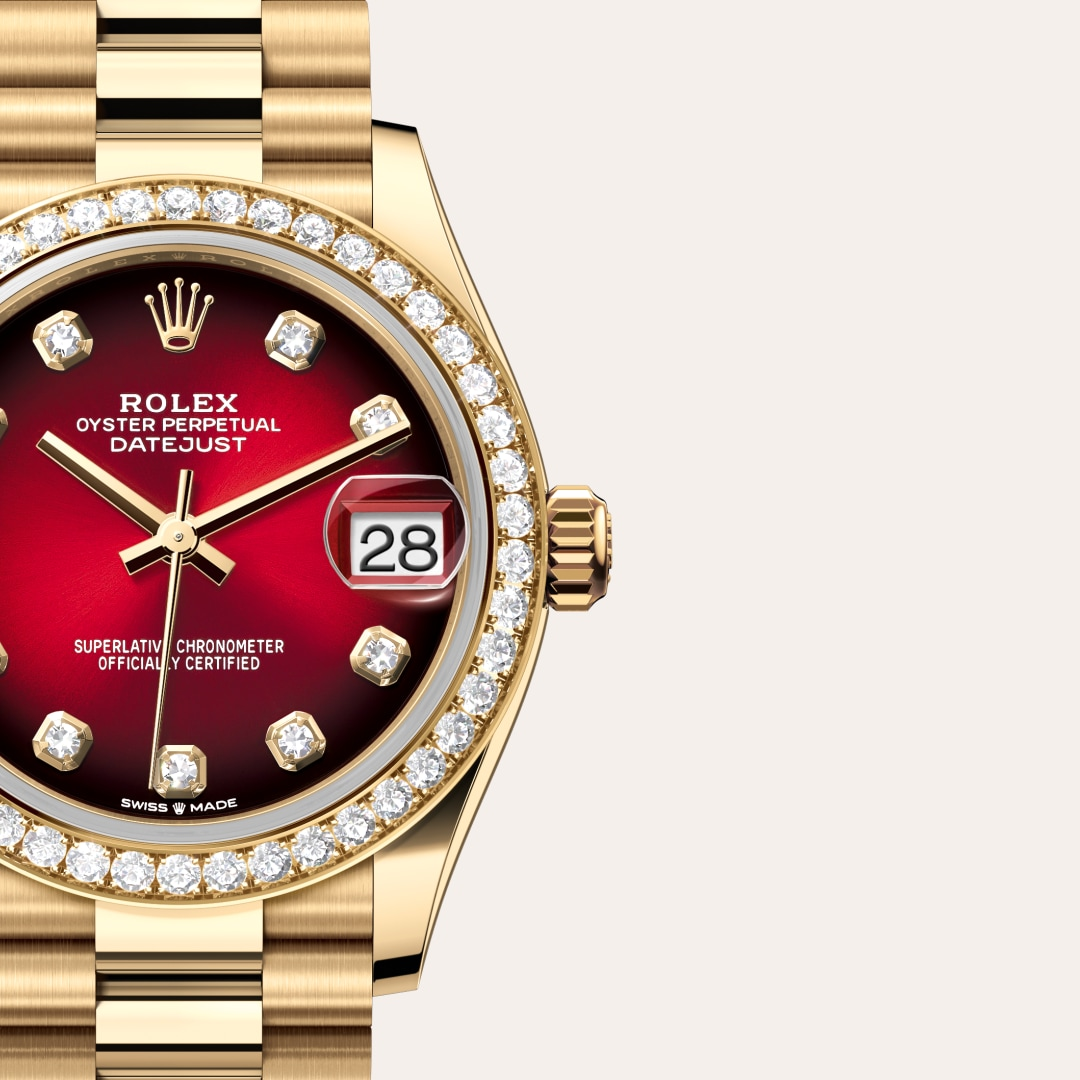 2025 NEW Rolex Datejust 31 Oyster, 31 mm, yellow gold and diamonds M278288RBR-0041
