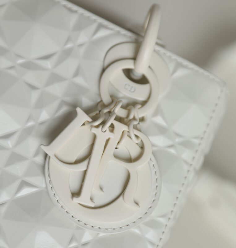 Replica Lady Dior Ultramatte White Grid Abc