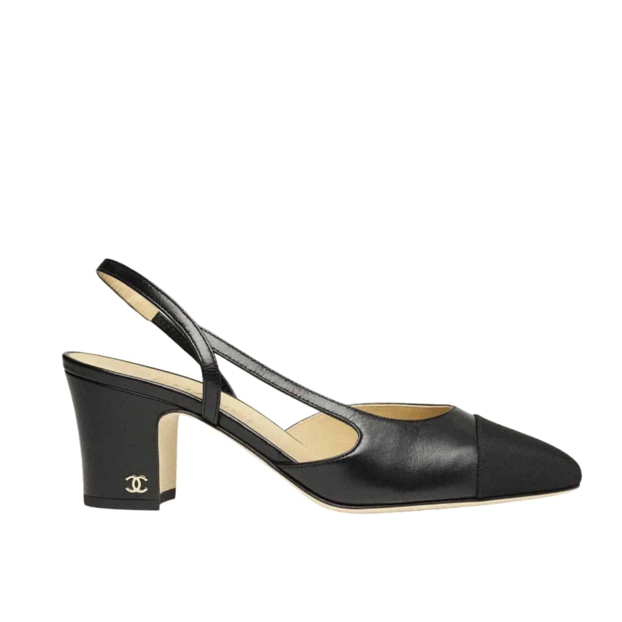 Chanel Slingbacks Grosgrain Black G31318 Y50006 94305