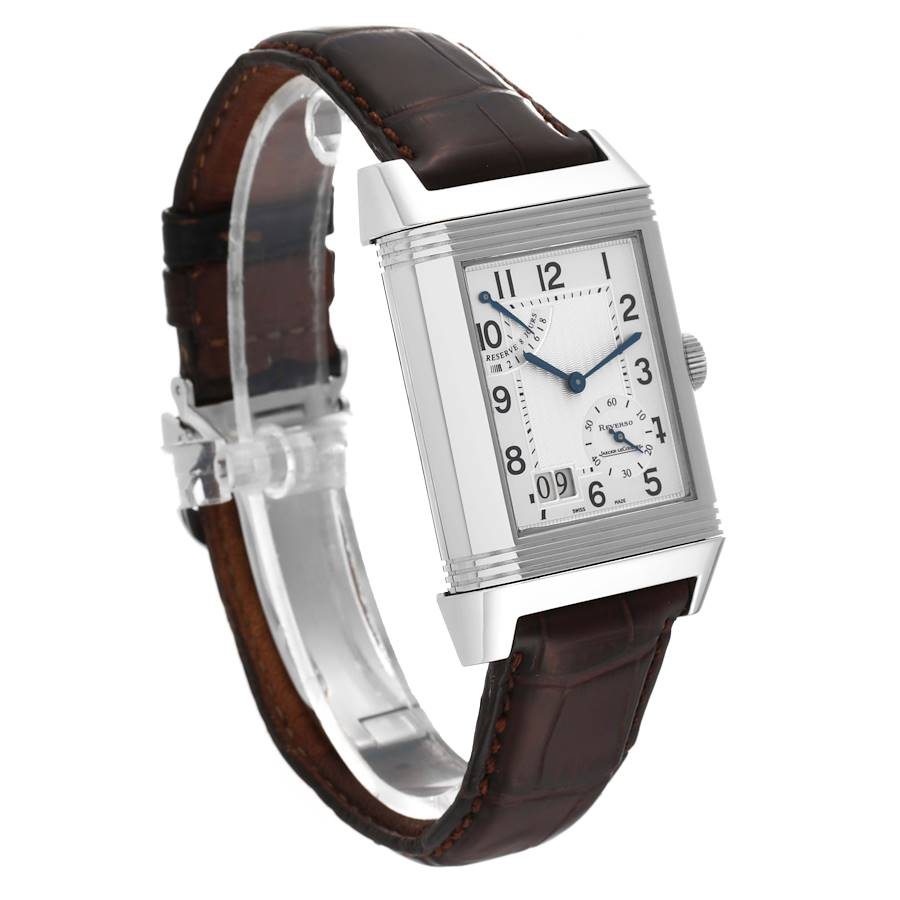 Jaeger LeCoultre Reverso Grande Date 8 Day Steel Mens Watch 240.8.15 Q3008420