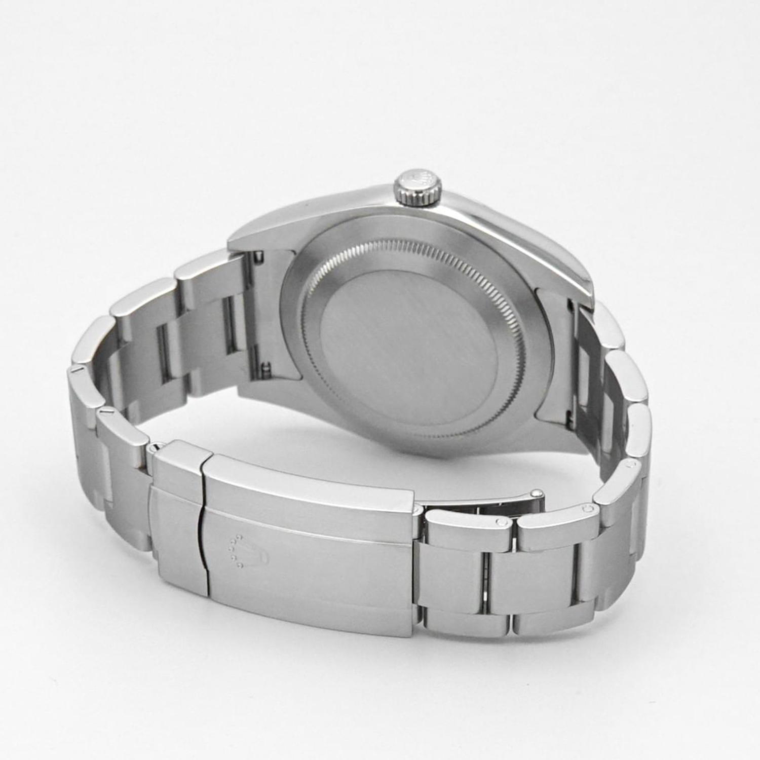 Rolex Oyster Perpetual 39mm Dark Rhodium Dial Watch 114300-0001