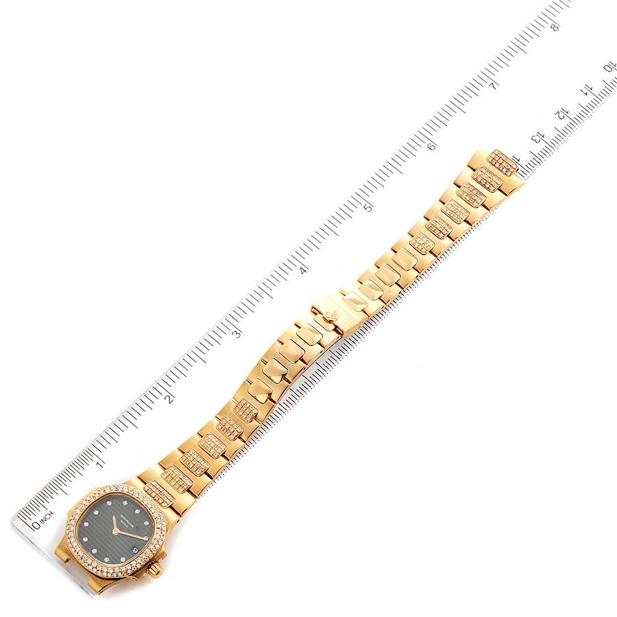 Patek Philippe Nautilus 18K Yellow Gold Diamond Ladies Watch 4700