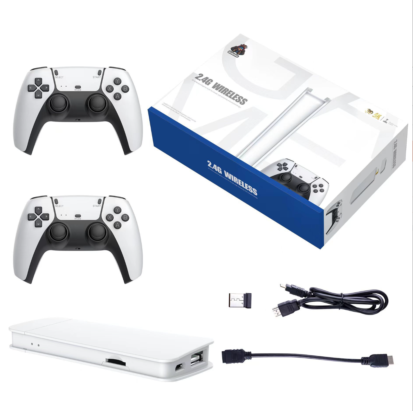 4K HD Plug & Play Video Game Stick for TV with Built-in Classic Games