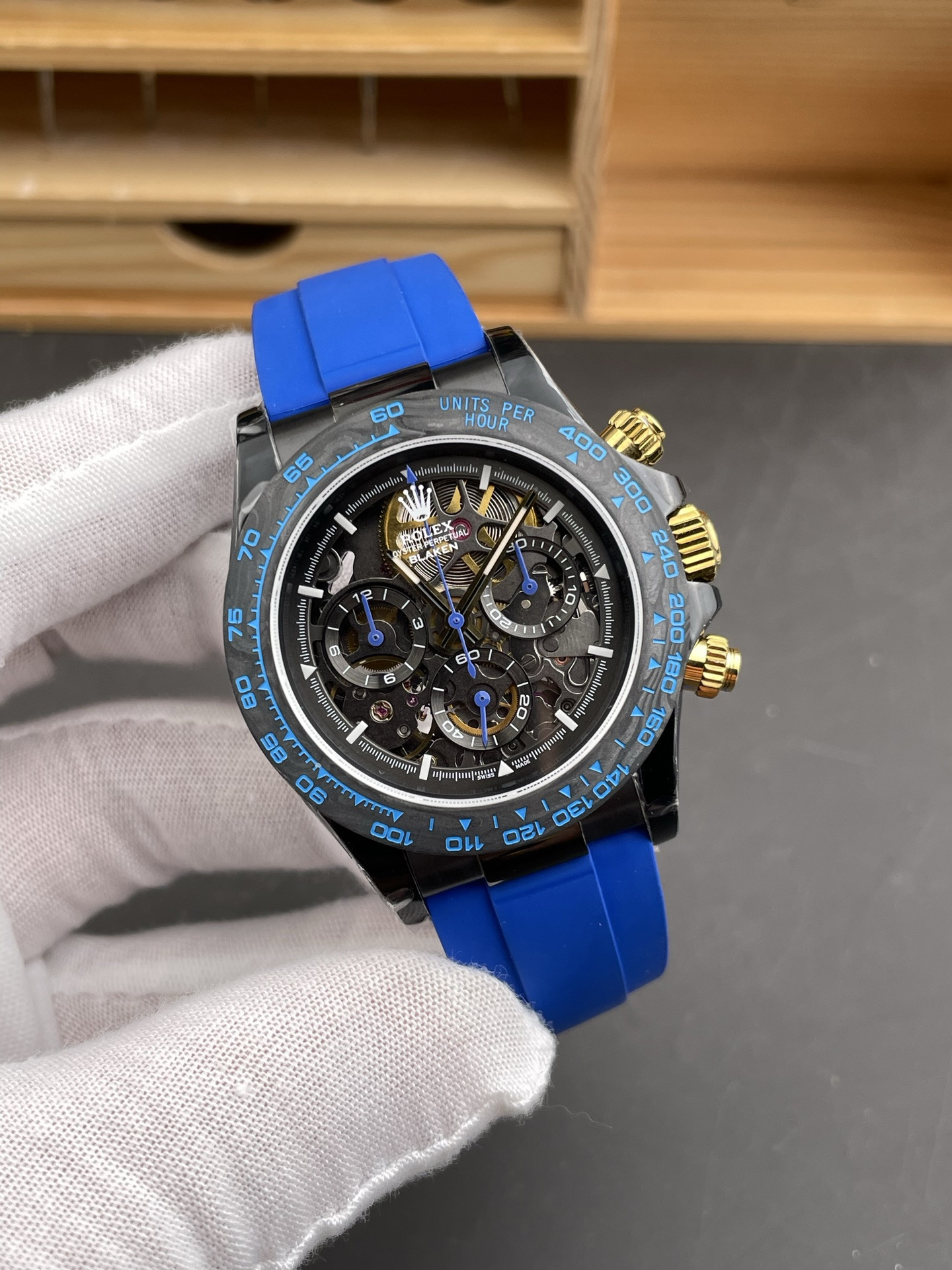 Skeleton Daytona Black Steel