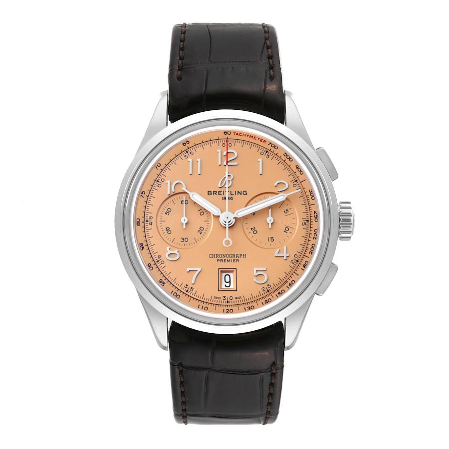 Breitling Premier B01 Chronograph 42 Steel Mens Watch AB0145