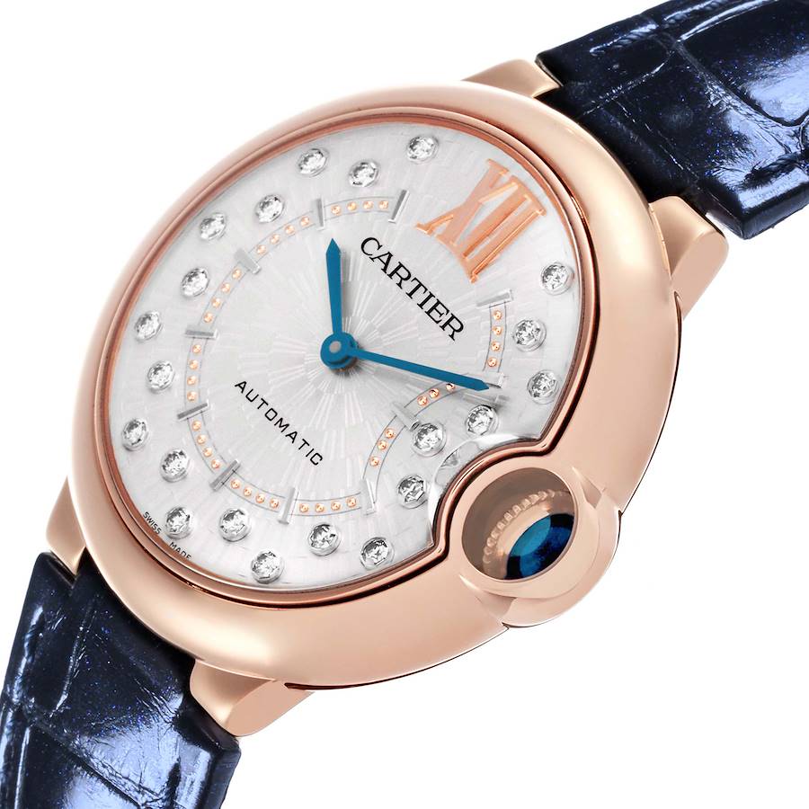 Cartier Ballon Bleu Rose Gold Diamond Watch WGBB0053