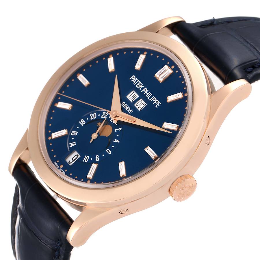 Patek Philippe Complications Annual Calendar Rose Gold Diamond Watch 5396