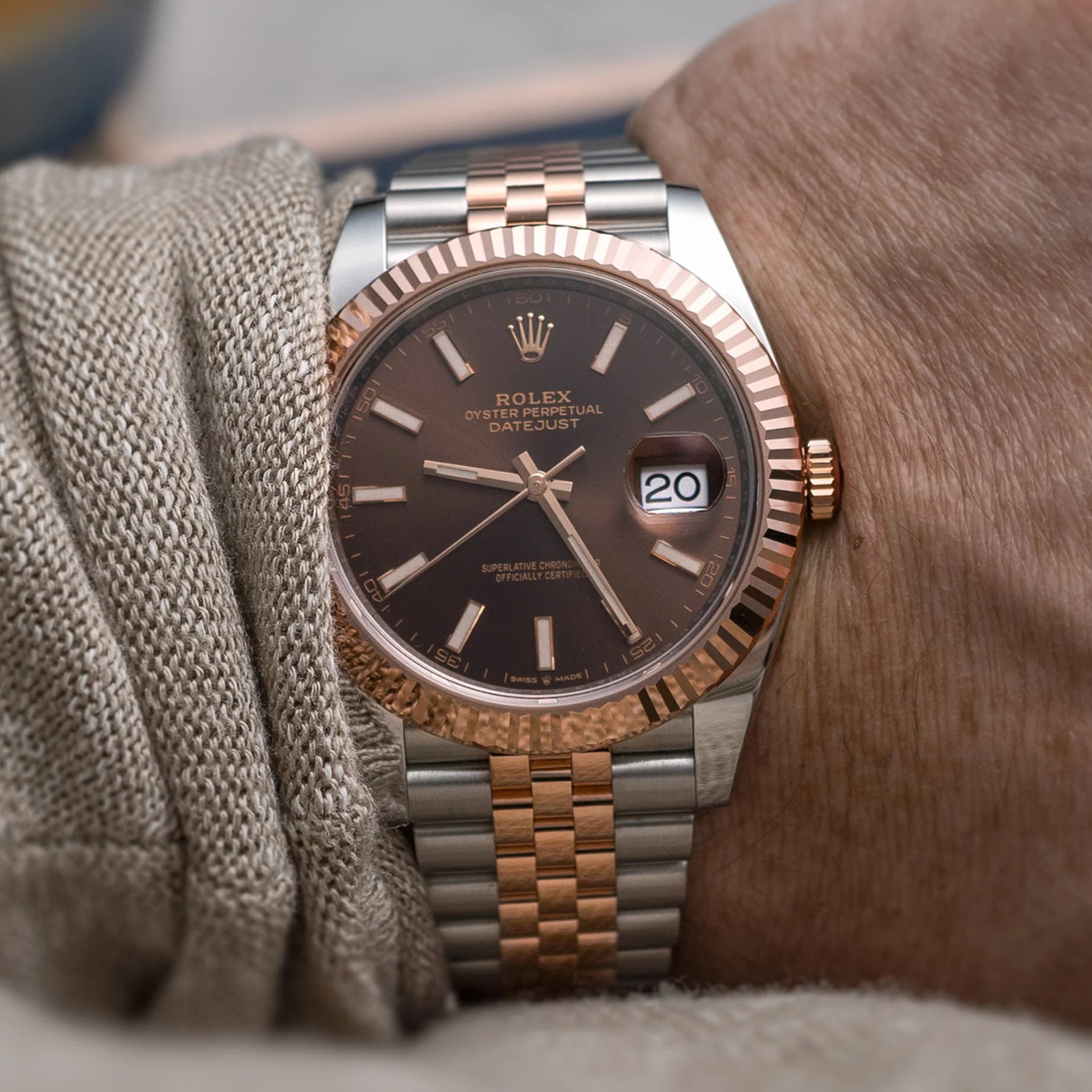 Rolex Datejust 41mm Jubilee Automatic Rose Gold & Steel Watch 126331