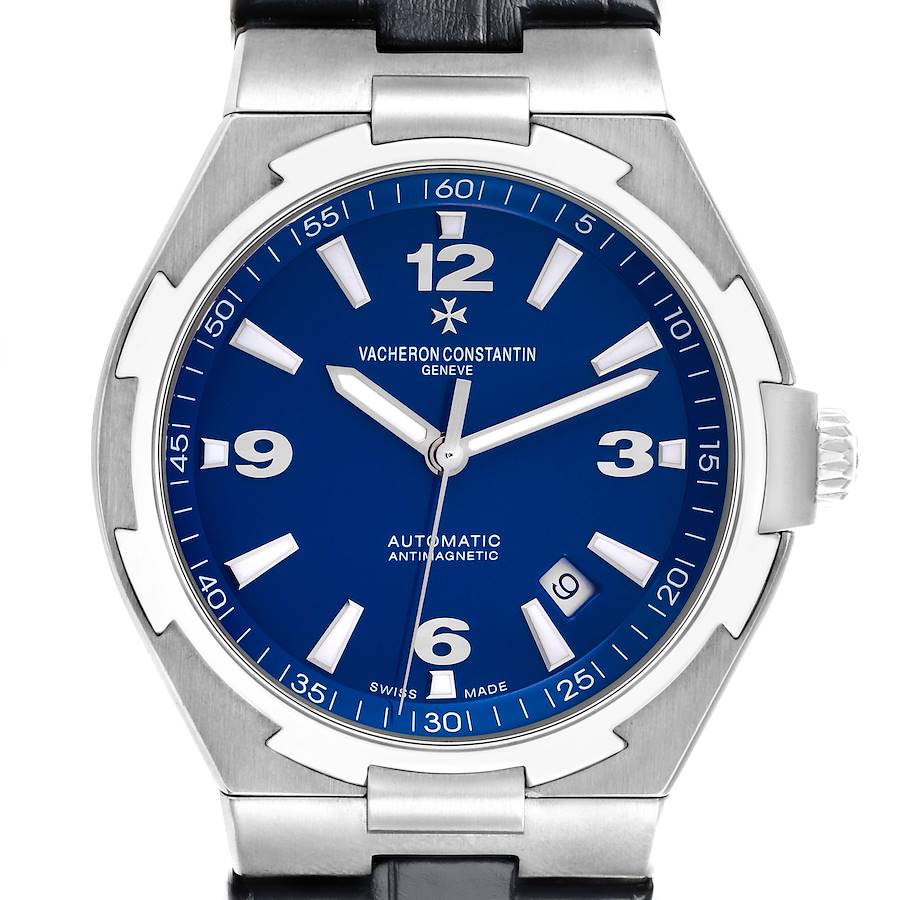 Vacheron Constantin Overseas Blue Dial Steel Mens Watch 47040