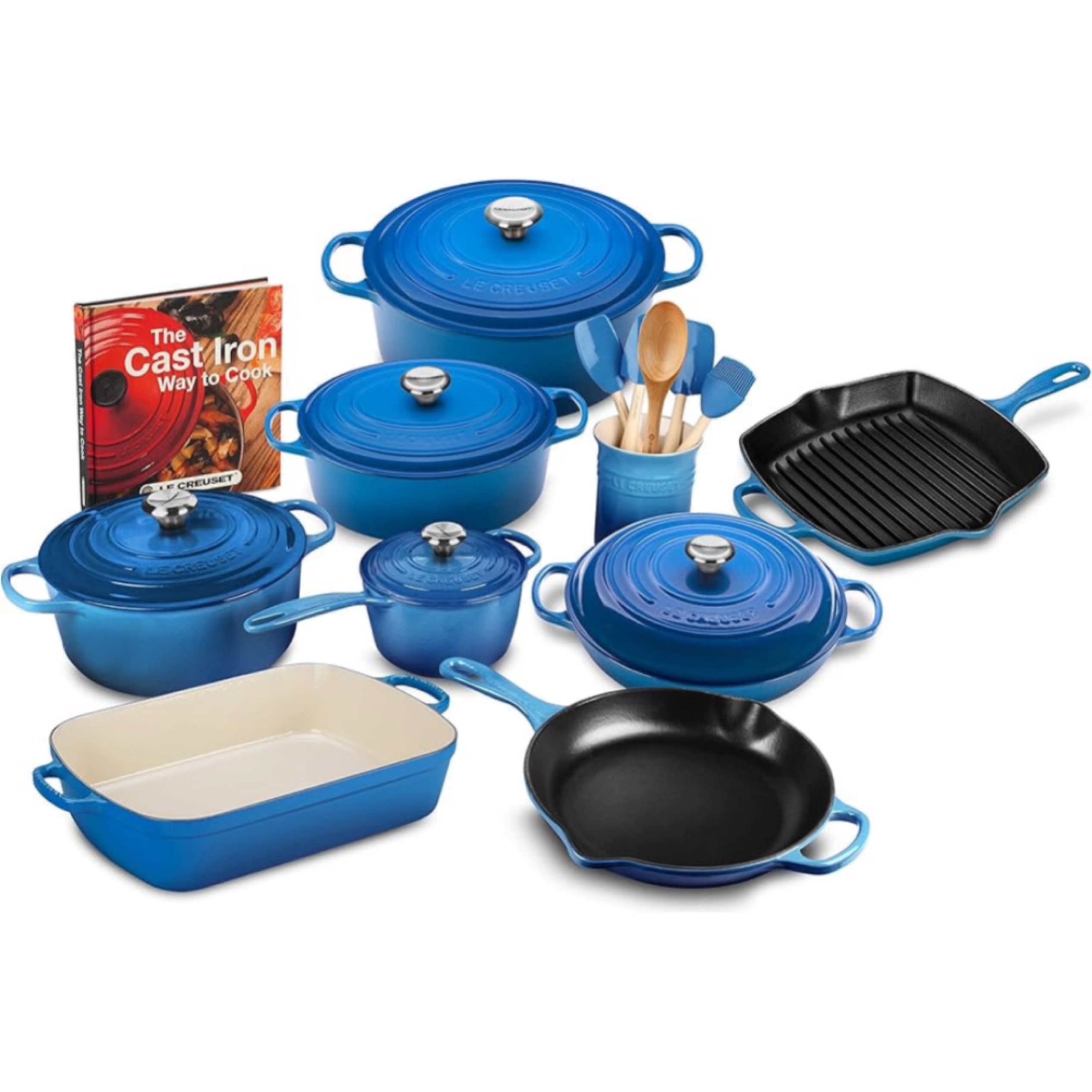 Le Creuset Mixed Material 20-Piece Set - Cerise