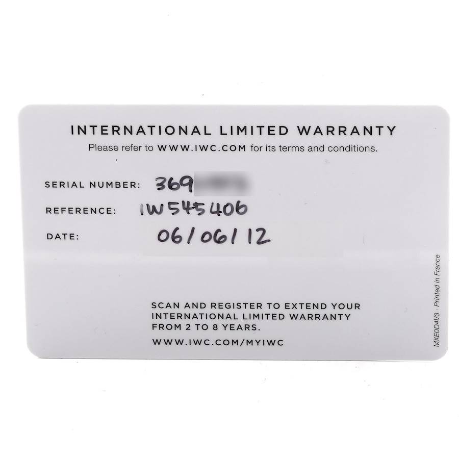 IWC Portuguese Rose Gold Grey Dial Manual Mens Watch IW545406