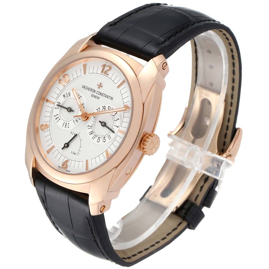 Vacheron Constantin Quai De L'ile Day Date Power Reserve Rose Gold Mens Watch 85050