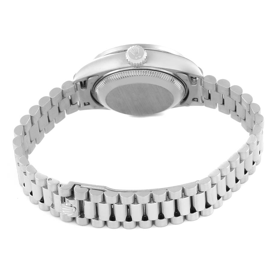 Rolex President Datejust White Gold Anniversary Diamond Dial Ladies Watch 69159