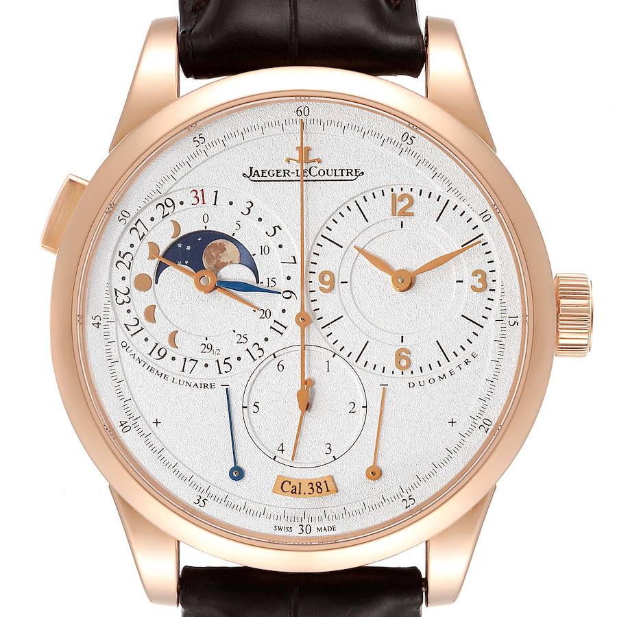 Jaeger LeCoultre Duometre Quantieme Lunaire Rose Gold Mens Watch Q6042421